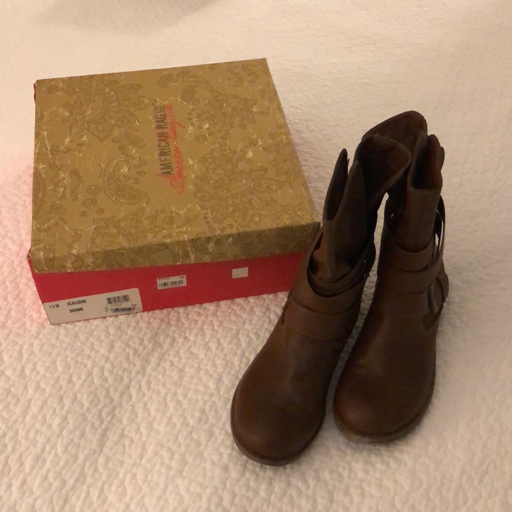 Brown Combat Boots